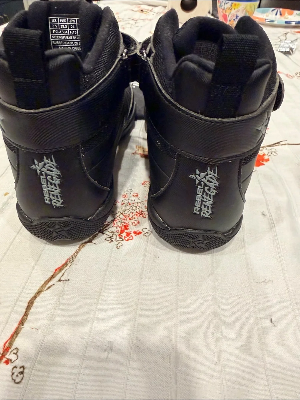 Rebel Athletic Black High Top Cheer Shoes Women’s 6.5 EU 38.5 | Never Worn